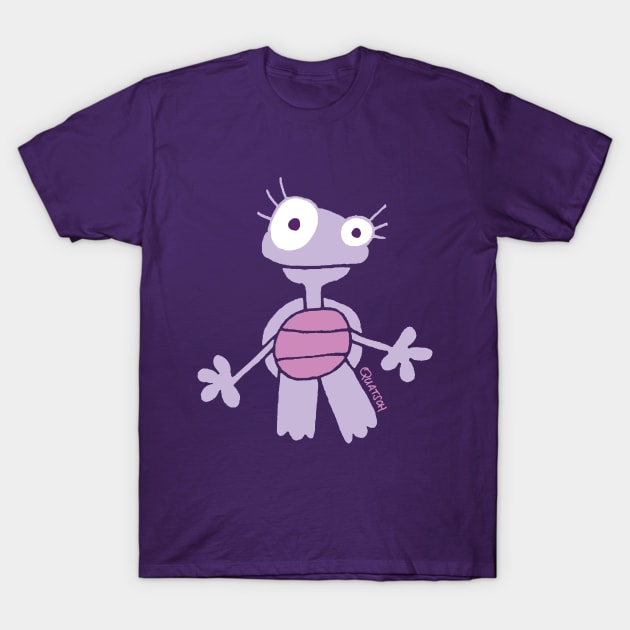 Purple Baby Turtle T-Shirt by Quatsch